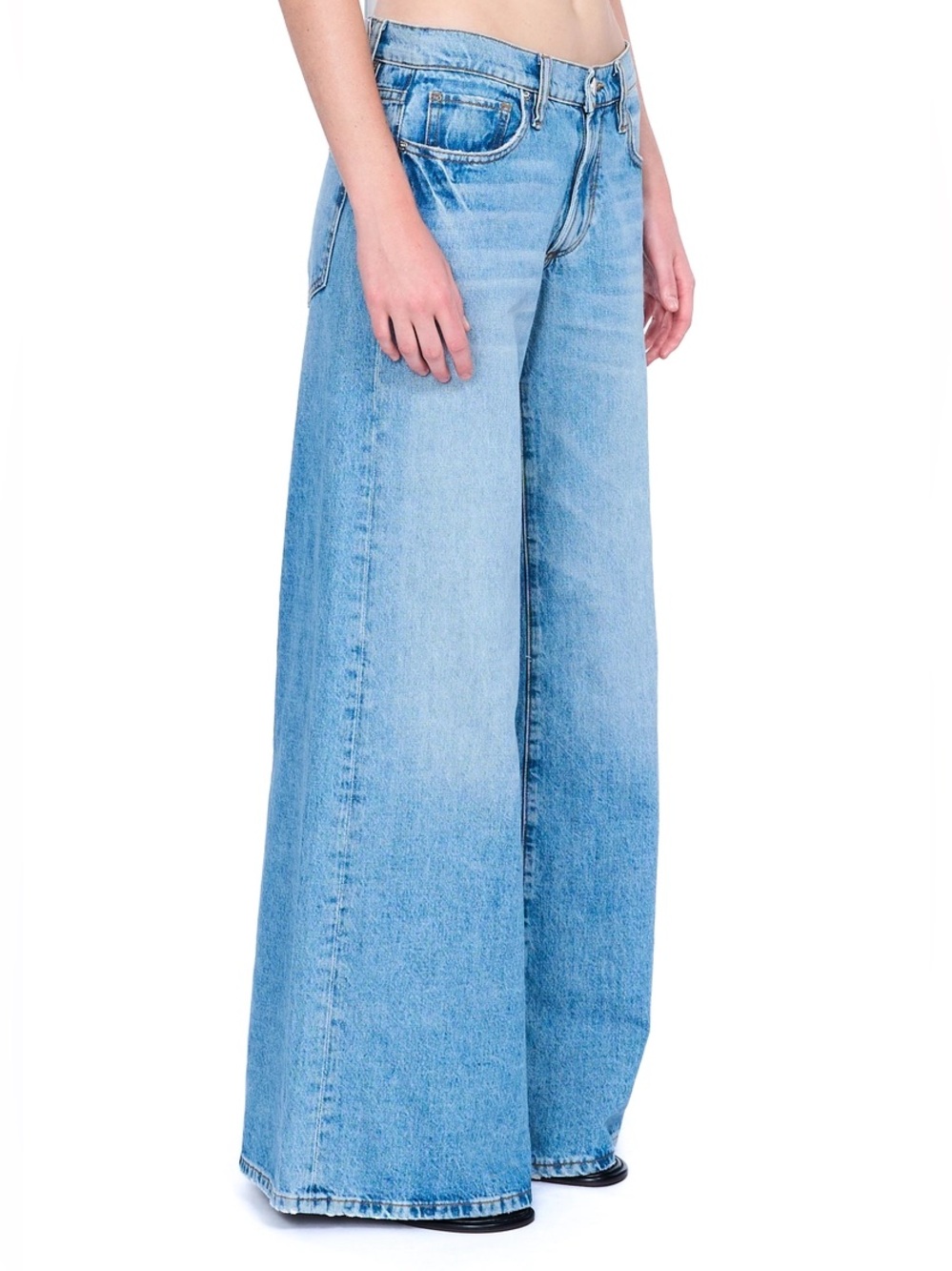 VIAVIA The Low Baggy Jean in Milan Light Blue Wide Leg Women’s Jeans